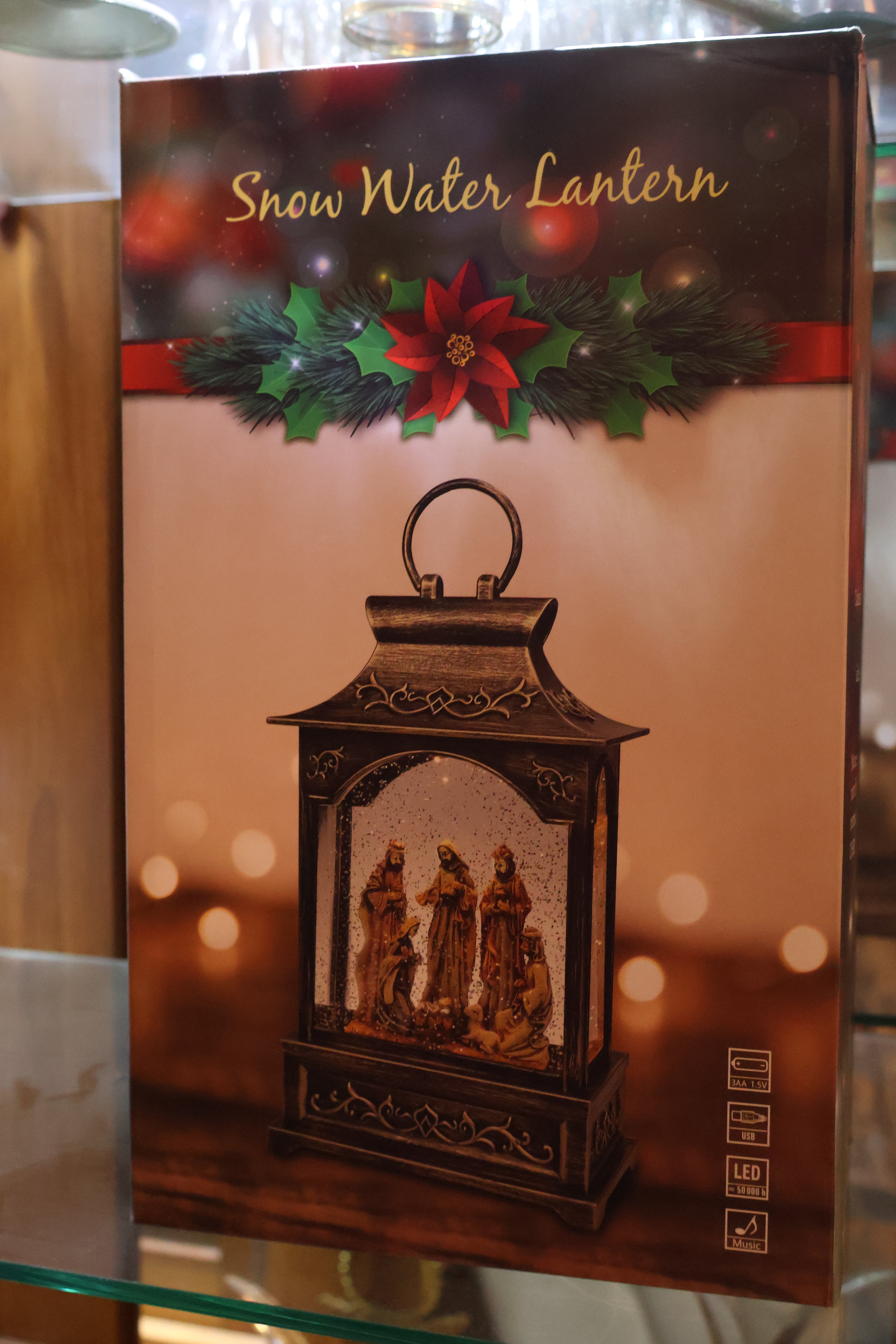 Christmas Snow Globe Lighted Angel Lantern Christmas Snow Globe Lighted Angel Lantern